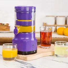 Juicers Limões de espremedor de citros elétricos Squeezer USB Automático recarregável 400ml destacável para viagens em casa