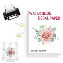 Paper Laser Water transfer printable Clear Transparent Water Slide Decal Paper Image Water Transfer Film Paper For Mug Glass Pencil