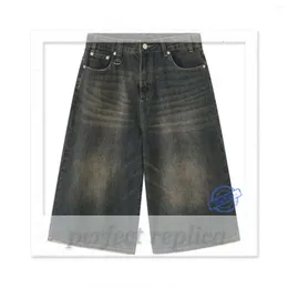 Jorts shorts denim shorts damer mens shorts mäns jeans firranch blå baggy jorts för män kvinnor överdimensionerade midlängd shorts nionde denim pants streetwear 905