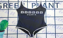 캐주얼 수영복 여성 Bodysuit 수영복 편지 로고 여성 수영 탑 검은 슬림 숙녀 수영복 4484730