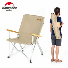 Möbler NatureHike Camping Chair Folding förvaring Utomhusstol Hållbart fiske ryggstöd Small Portable Chair Picnic Handing NH19JJ004