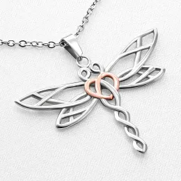 Dragonfly Dreams Friendship Gift、Friend Forever、Best Friend Necklace、Friend For Friendのギフト、メッセージカードとギフトボックスをプレゼント