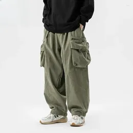 Pantaloni da uomo UomoCityboy Pantaloni larghi Streetwear giapponese Amikaki Moda Vintage Allentato Casual Gamba larga Cargo Track Harem Pant