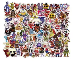 100pcs Cinco noites no Freddy Sticker FNAF para Laptop de Laptop Carrote de Backpack Backpack Adesivos à prova d'água Presentes 6191241