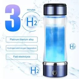 Bottiglie d'acqua ricaricabile ricaricabile portatile idrogeno richiguratore regalo per il viaggio in casa