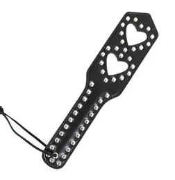 Sex Accessories For Couples Black Rivets Heart Slave Flogger Paddle Slut Butt Spanking Bondage Bdsm Whip Fetish Juegos Eroticos S18367886