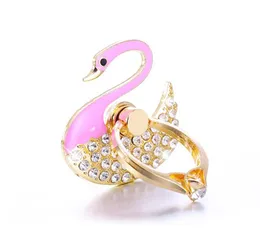 Diamond Crystal Metal Peacock Ring Stend Mobile Phone Holder Multifunction Universal for Cell Phone Accessories Finger Ring Holder1738705