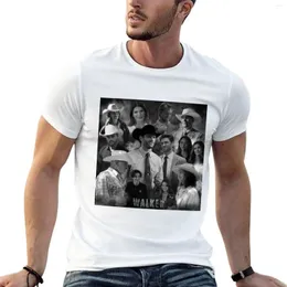 Tanques masculinos Tops de camiseta da família Walker Camisetas suor de roupas fofas meninos camisa de estampa de animal gráfico T mens grande e alto