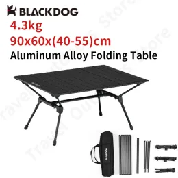Mobiliário NatureHike Black Dog portátil Liga de alumínio portátil Tabela de acampamento Tabela de levantamento ajustável Tabela de piquenique ao ar livre Furnitur ao ar livre