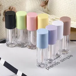 Depolama Şişeleri 10 PCS 6ML DIY Dudak Tüp Konteyneri Kapak Boş Ruj Şişesi Lipgloss Kozmetik Örnek Toptan