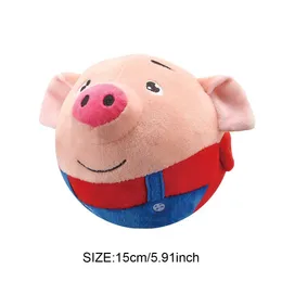 Squeaky Dog Ball Toy - 5.9 Inch Plush Interactive Ball With Ribbons For Small & Medium Dogs - View #4