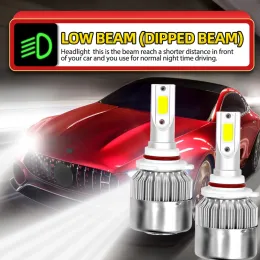 2/4/6PCS 26000LM 9005 LED -Auto -Scheinwerfer 9006 CSP High Bow Beam Fog Lampe für Toyota Camry 2002 2004 2004 2005 2006