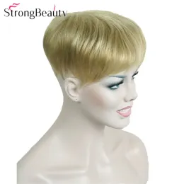 Wigs Strong Beauty Toupee Wig Synthetic Hair Toupees Hair Loss Top Piece Wigs Many Colors