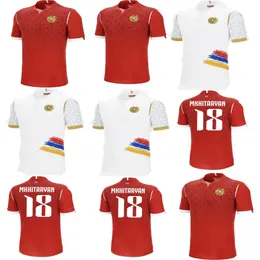 24/25 Armenia Football Jerseys Home Home Ranos Zelarayan Match Jersey Training Wear Мужская футбольная рубашка