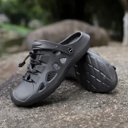 Pantofole estate intasamenti da uomo per esterni sandali da spiaggia traspirante uomo giardino eva zoccoli leggeri scivoli maschio pannelli casual sandale homme