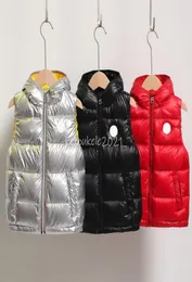 Kids Waistcoat Winter Baby Down Vests Hooded Warmer Vest Autumn Coats Jacket Girl Vesten Children Boys Light Outwear2518424