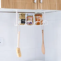 ABS Under Table Starge Rack Управление кабелями Home Office Desk Wire Organizer No Punching Kitchen Storage Home Accessories