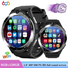 4G Full Netcom Smart Watch Men Ram 6 GB ROM 128GB GPS WiFI HD Video Call Women Smartwatch Dual Camera Hearttrate Sports Uhr Z40