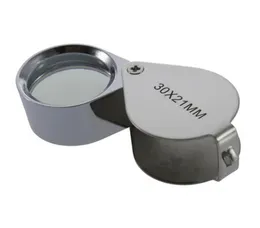 حزمة البيع بالتجزئة 30x21mm Loupe Magnifier مجوهرات مجوهرات العين المجوهرات المجوهر