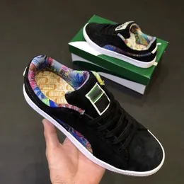 Herrendesigner Suedes Xlargesy Schwarze Graffiti Laufschuhe Frauen Low Top Board Schuhe Paare Outdoor Casual Sneakers Größe 36-45