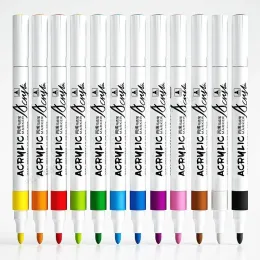 48/36/24/12 Farben Acrylfarbenmarker Set Art Marker Malerei Stift Graffiti für Stein, Disc, Mobiltelefone Schuhglas