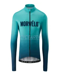 Nowy styl Morvelo 2020 Koszulki rowerowe Jerseys Koszulka z długim rękawem rowerowe rowerowe rowerowe ubranie rowerowe na rowerze