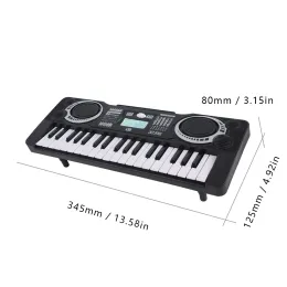 Tastiera elettronica per pianoforte per bambini a 37 tasti per bambini con strumenti musicali educativi portatili organi di compleanno per bambini di natale per bambini