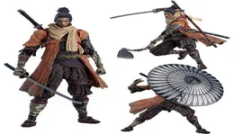 15 cm FIGMA 483 DX SEkiro Shadows Die dwa razy anime Figura Sekiro DX Figurina Figurina Model DLOUD Prezent 7381639