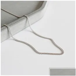 Silver Sier Authentic 925 Sterling Link Chain Necklace Fit for Pendants Women Mens Accessori regalo Delivery Delivery Delivery Fine Dhfrq Dh7zw