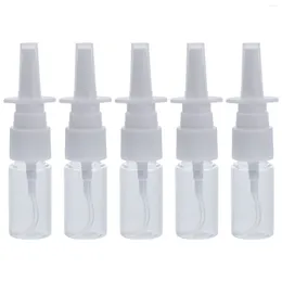 Bottiglie di stoccaggio strisce nasali flacone spray 5 atomizzatori a nebbia riutilizzabile riutilizzabile per essenziali per essenziali