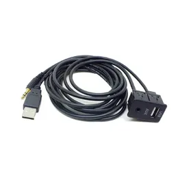 Auto AUX USB Mash Dash Adattatore di montaggio montato adatto per Toyota Avensis Rav4 Auris Corolla Venza Yaris