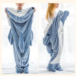 기어 New Gray Shark Onesies 성인 Pamas Cosplay Kigurumi Pajamas 만화 할로윈 의상 잠자기 쉬트 슈트 옷