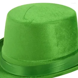 Berets StPatricks Day Decorative Top Hat Green Bowlers Festival Headwear