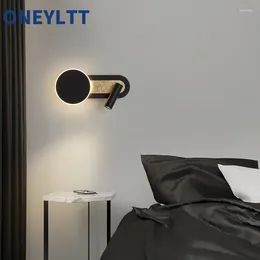 Lampada da parete Camera da letto Studio Comodino Soggiorno El Corridoio Lettura rotante moderna e creativa