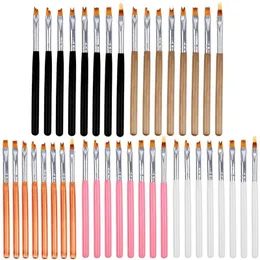 Ручка для маникюра, новый маникюр, 8 наборов цветочных ручек, ручка специальной формы, маникюрные цветы, 8 ручек в форме окрашенных лепестков