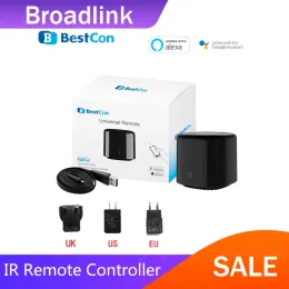 Control BroadLink App BestCon RM4C Mini Universal WiFi IR Mini Remote Control متوافق مع Alexa Google مساعد لـ AC