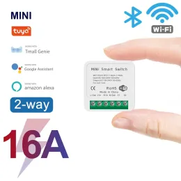 16A Mini Wi-Fi Switch DIY Smart Home 2-Way Control Relay Smart Life App Control zdalnie Timer Współpracuje z Alexa Google Home Alice