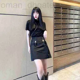 스커트 디자이너 P 여성을위한 Black Short Skirt Early Spring New Slim Fit Style Slimming 2HGI