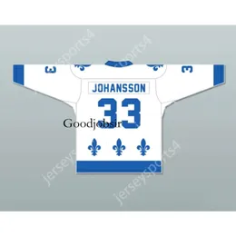 GDSIR Custom Anders Johansson 33 Le National De Quebec Hokey Jersey Lance Et Yeni Üst ED S-M-L-XL-XXL-3XL-4XL-5XL-6XL