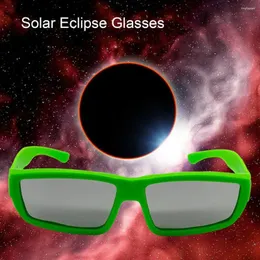 Dekorativa blommor 5st Solar Eclipse Glasögon Kompakt Size Ultra-Light Bekväm passande solvisningsglasögon Säkra nyanser Certifierade solglasögon