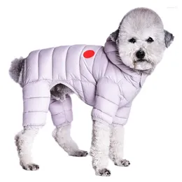 Hundekleidung Parka Winterkleidung warm für kleine mittelgroße Hunde Leichtes Baumwollpolsterpolstermantel Weiche vierbeinige Jacke