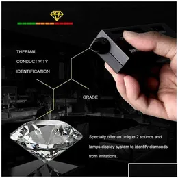 Testers Measurements Portable High Accuracy Professional Diamond Tester Gemstone Selector Ll Jeweler Tool Kit Led Indicator Test Pen D Otb7U