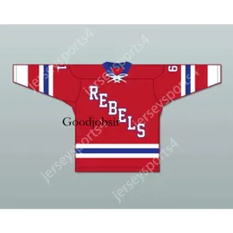 Gdsir Custom RED ROANOKE VALLEY REBELS 61 HOCKEY JERSEY NEU Top Ed S-M-L-XL-XXL-3XL-4XL-5XL-6XL