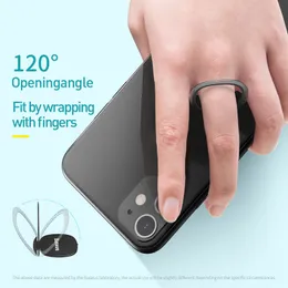 BASEUS FINGER RING HOLDER STAND GRIP 360 DEGREA Roterande för mobiltelefonbil Magnetisk montering Telefon Bakklistermärke