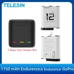 Telesin Endurence Bateria 1750 mah dla GoPro Hero 12 11 10 9 akcesoria GoPro Opcjonalne baterie do kamery GoPro