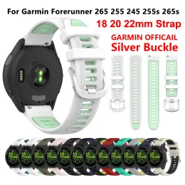 18 20 22 mm Strap di orologio sostitutivo per Garmin Forerunner 745 645 265 255 245 Smartwatch Band Garmin Venu 2 Sq Vivoactive 4s 4 3