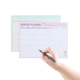 Monatlicher Planer A4 Dekorativen Organisator Kalender Schedule Notebook Candy Weekly Daily Planer Memo Pad (zufällige Farbe)