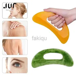 마사지 돌 바위 구 아슈 스크레이퍼 천연 스톤 gua sha 마사지 콤 헤드 자오선 스크래핑 반사 혈액 순환 jade 요법 도구 240403