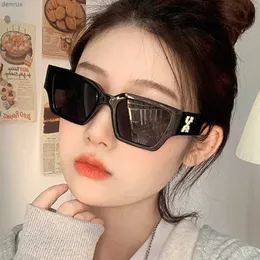 Sonnenbrille 2022 Neue Modeplaza Sonnenbrille Personalisierte Schneeflockengläser Korean Street Schießbrillen Trendl240403