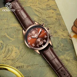 腕時計ochstinpromineteセレブリティシリーズシンプルな性格トレンド多機能クォーツムーブメントウォータープルーフマンウォッチ